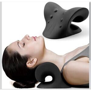 Neck & Shoulder Relaxer Cervical Traction Pillow Neck Stretcher Pain Relief